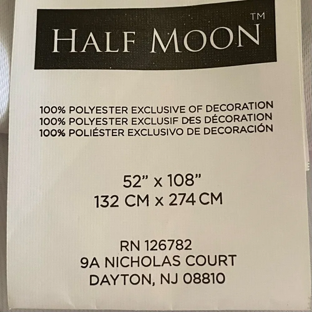 NWT New Half Moon Leah Yellow/White/Grey Floral Curtain Panels 52